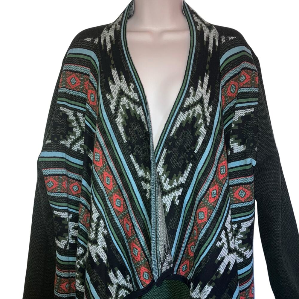 Icelandic Design Multicolor Aztec Longsleeve Long… - image 3